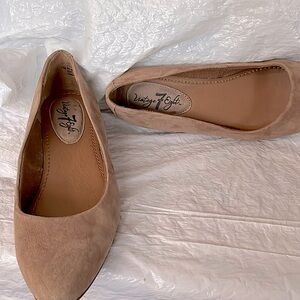 Vintage 7Eight suede/leather slip-on, sz 7